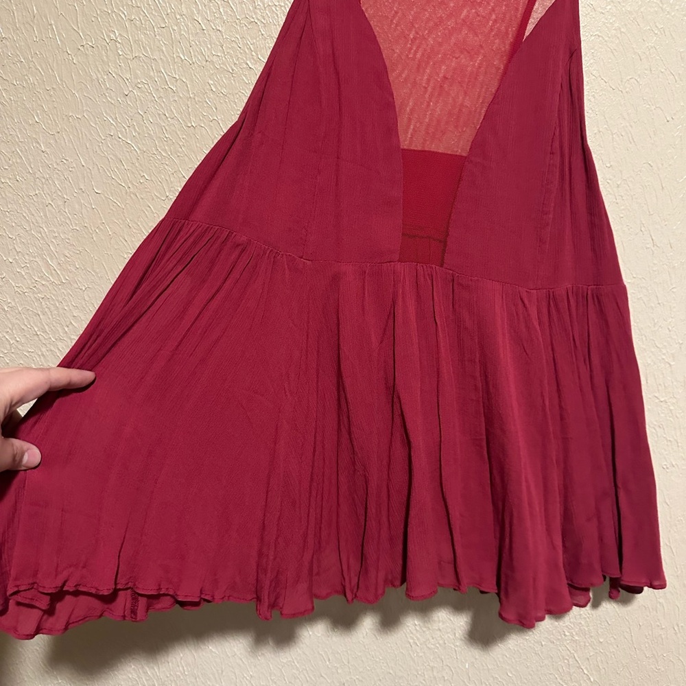 Free People Black Marble Tank‎ Raspberry Size Small - Picture 4 of 9